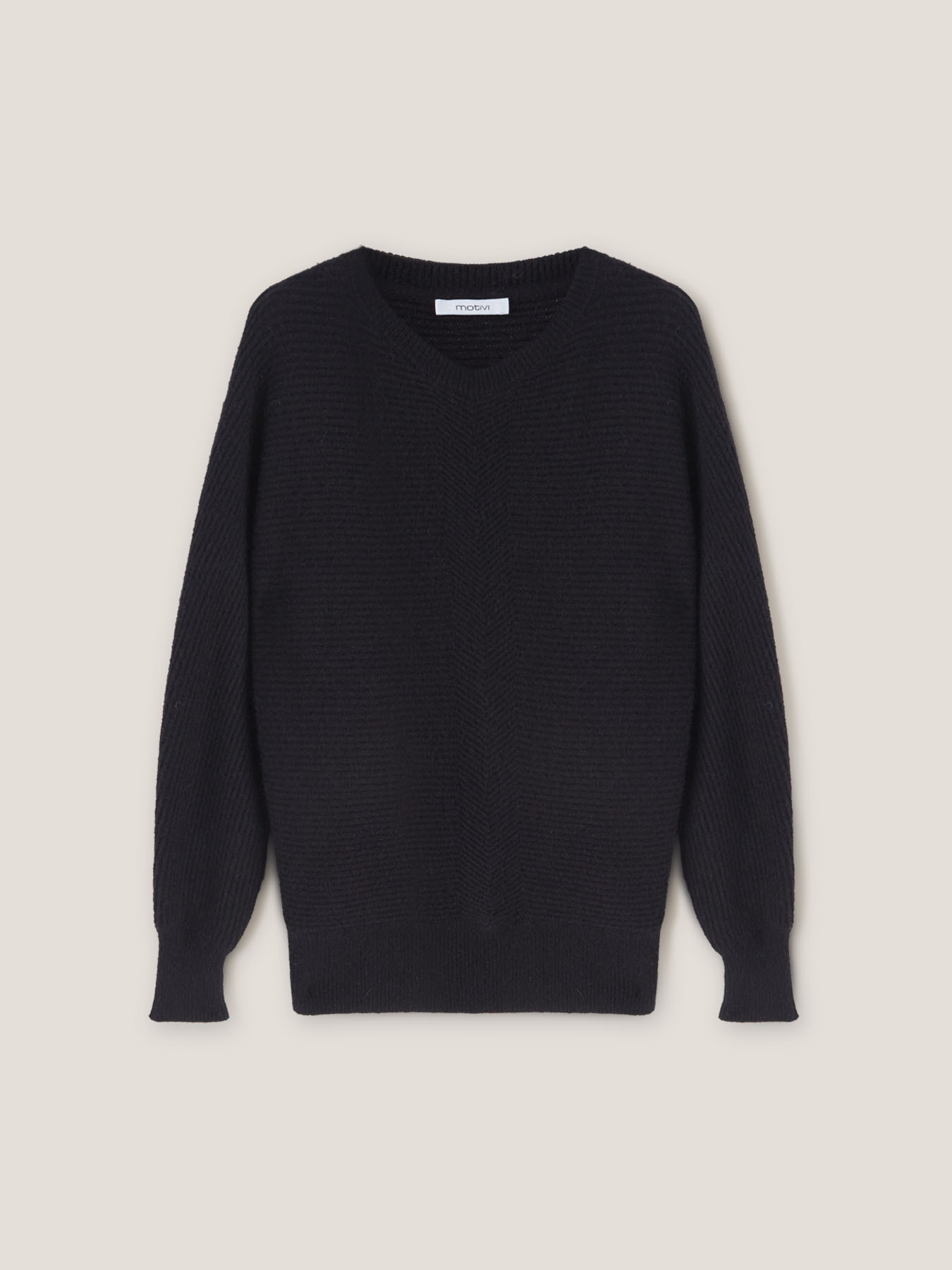 Pull sans coutures &agrave; c&ocirc;tes image number 3