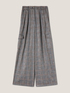 Glen plaid pattern palazzo trousers image number 3