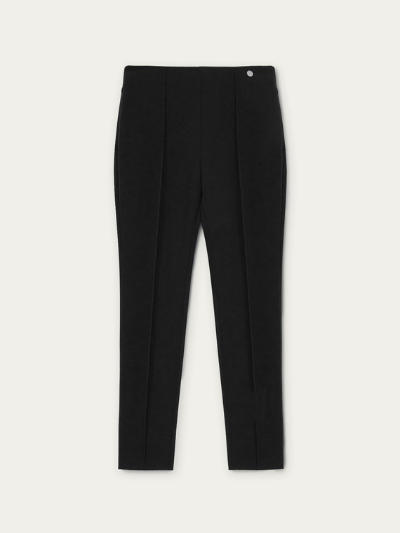 Milano-stitch stretch skinny trousers
