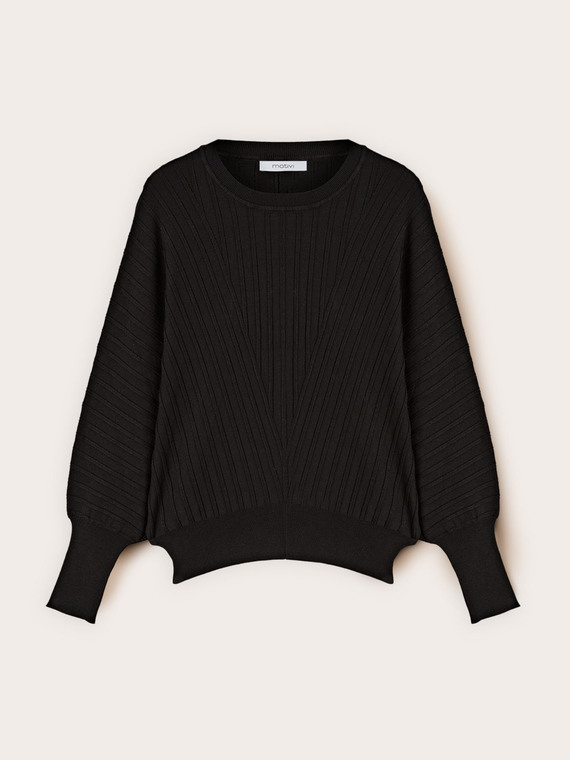 Pull oversize plissé
