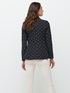 Stretch-Blazer mit Punktmuster image number 1