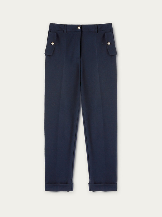 Milano stitch regular fit trousers