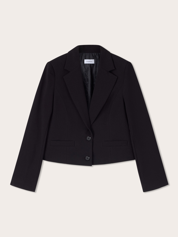 Kurzer Blazer mit Revers