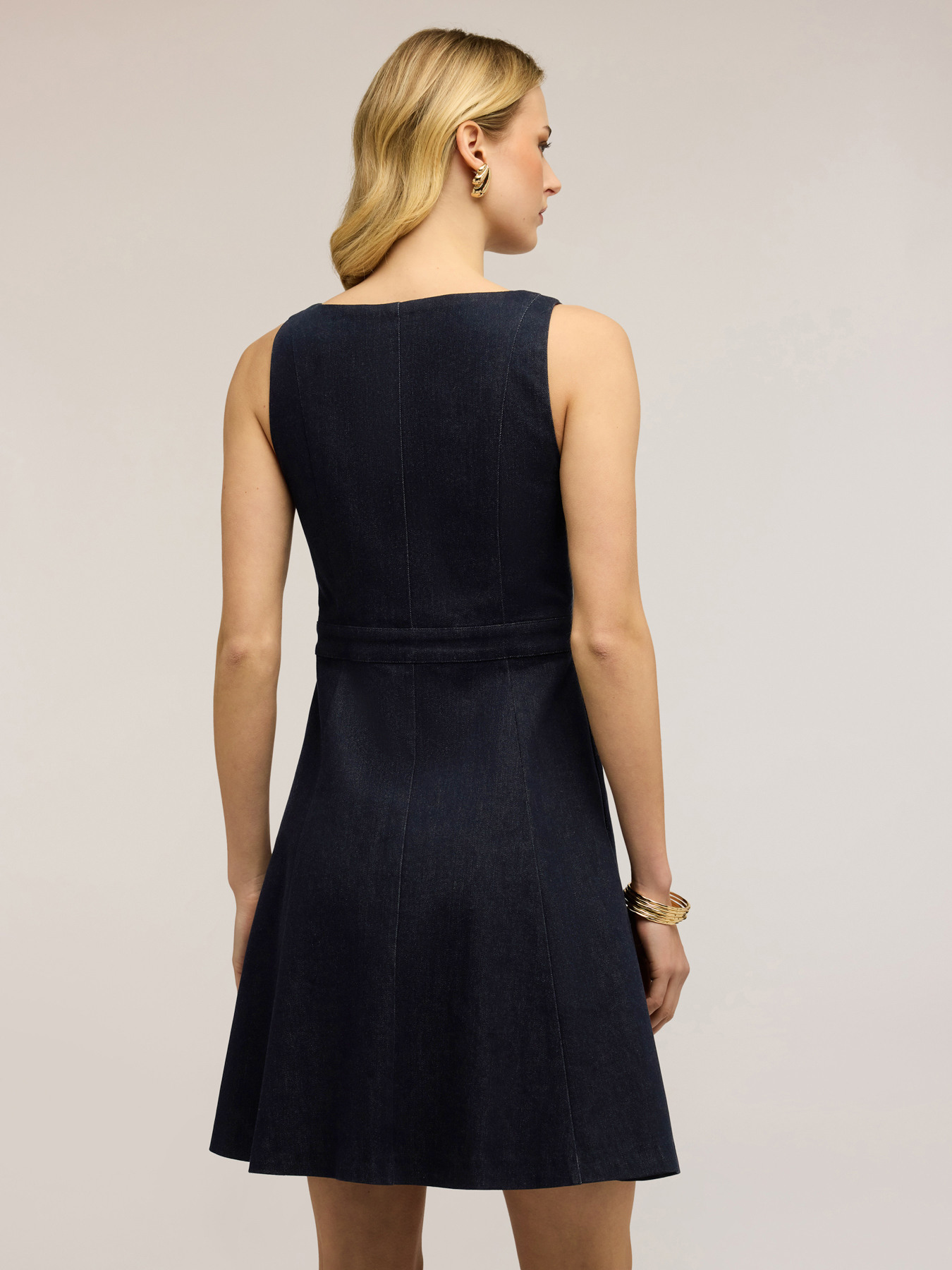 Denim shirtdress image number 1