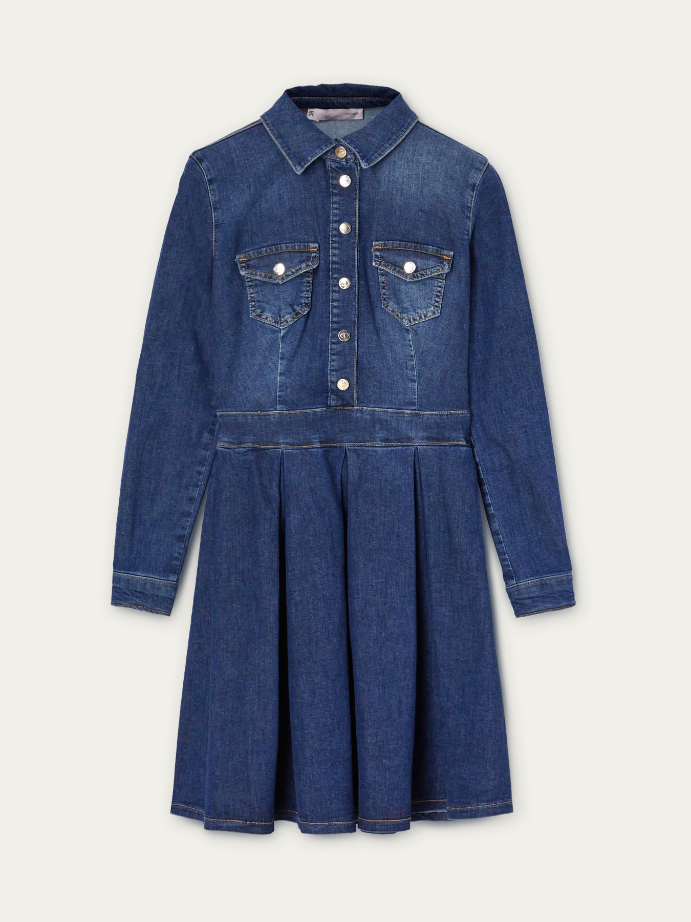 Vestito corto in denim image number 3