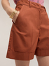 High-waisted cotton shorts image number 0