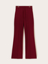Flare pants with eyelet pattern image number 4