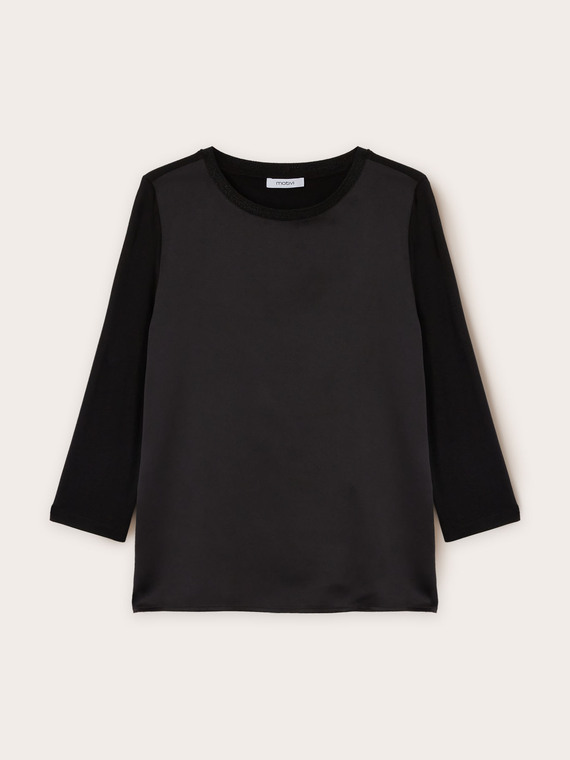 Tricou din două materiale