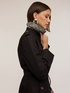 Double-breasted belted cotton blend trench coat image number 3