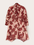 Floral dress in cr&ecirc;pe fabric image number 4