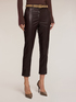Pantalones slim fit en tejido revestido image number 2