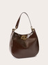 Hobo bag in tessuto spalmato lucido image number 3