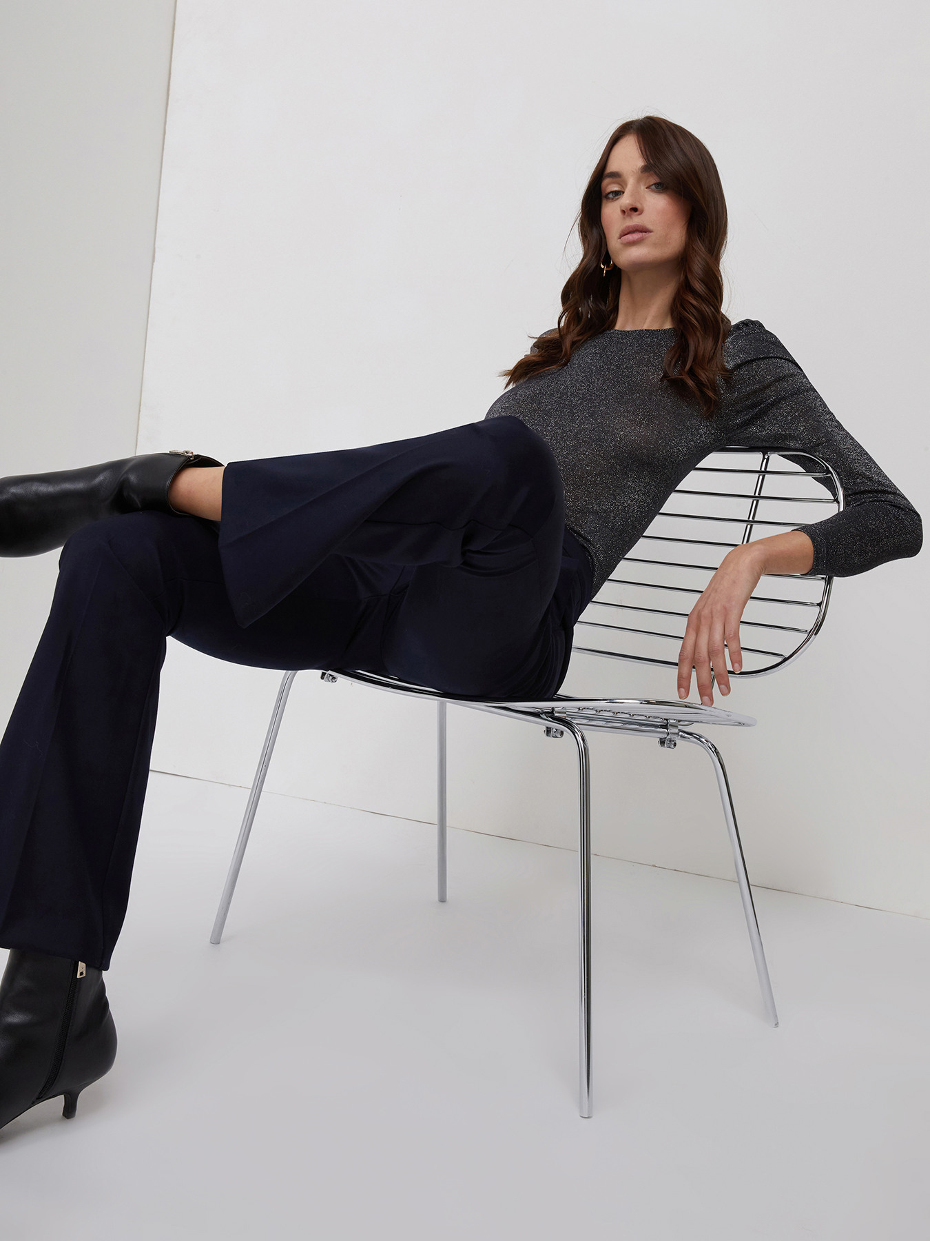 Formal flared trousers image number 0