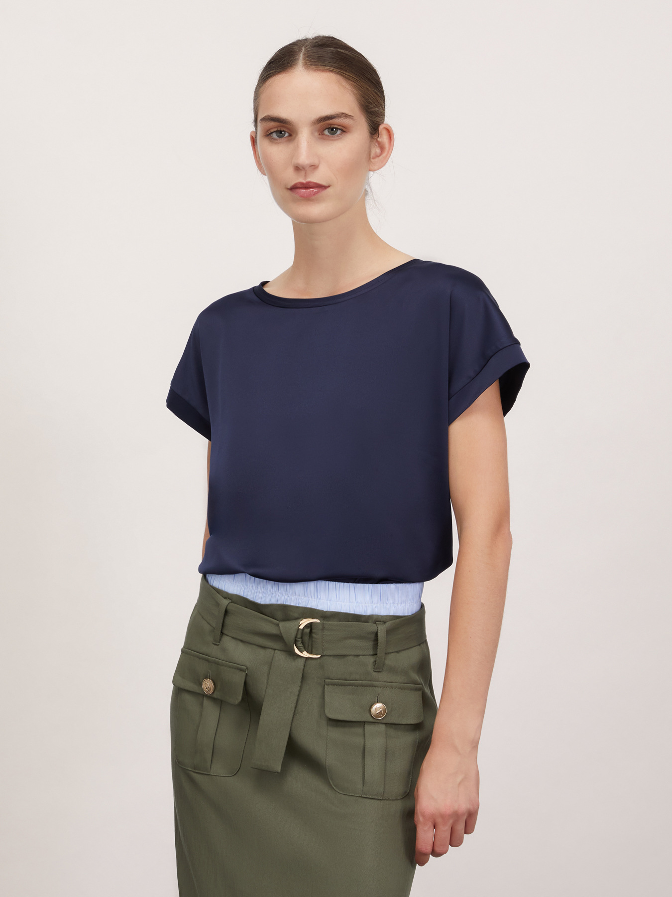 Tricou din două materiale image number 0