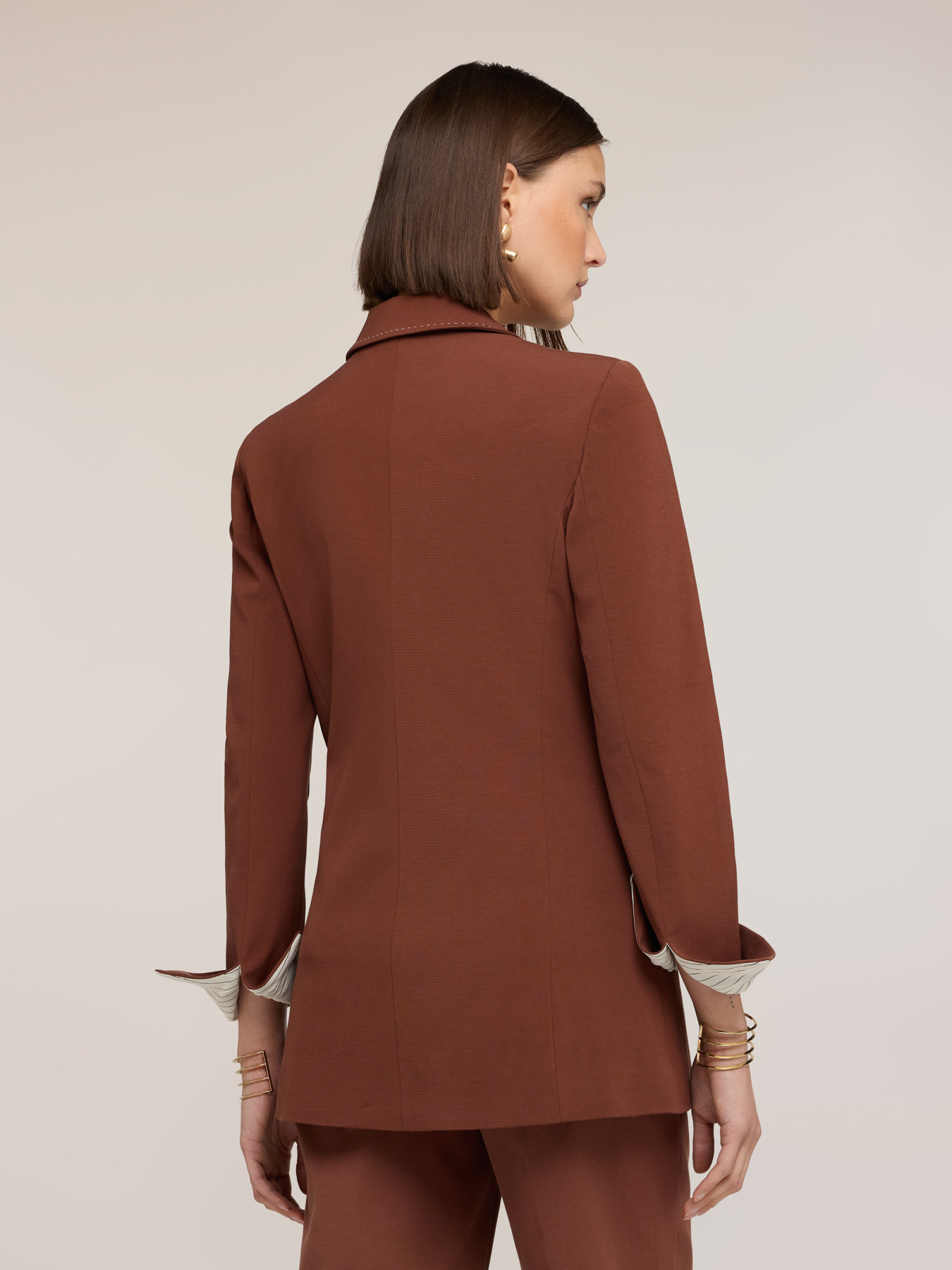 Jacket with topstitching The Tailoring Lab image number 1