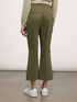 Solid colour kick flare trousers image number 1