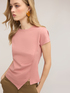 T-Shirt mit asymmetrischer seitlicher Drapierung image number 0