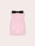 Short bustier dress with jumbo bow image number 4