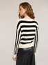 Gestreifter Strickpullover aus Viskosemischung image number 1