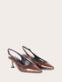 D&eacute;collet&eacute; slingback laminata con cut-out image number 2