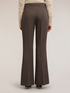 Flare pants with pressed crease image number 1