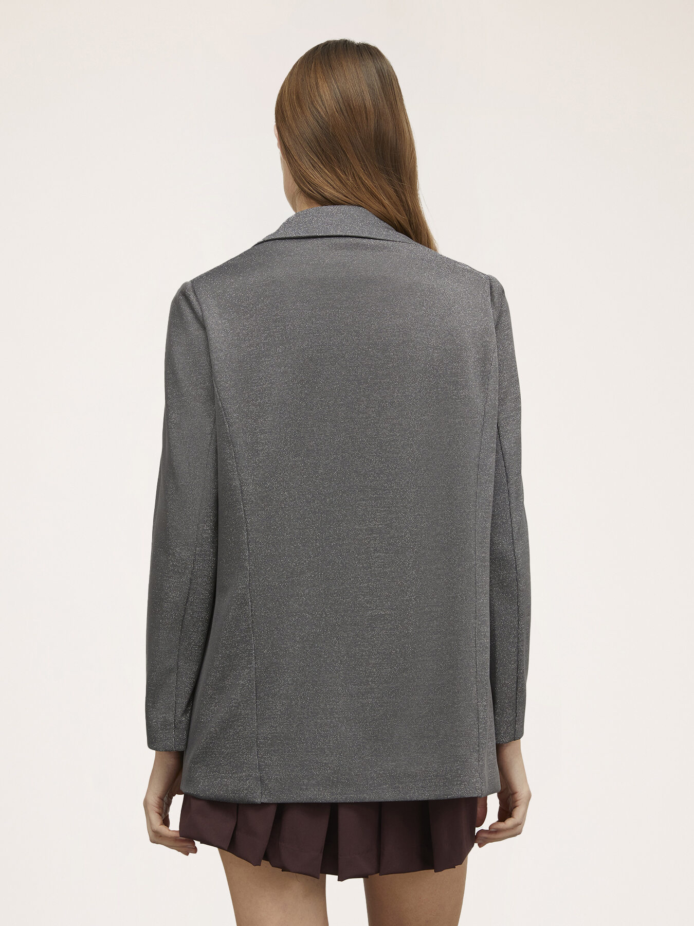 Lurex jersey deconstructed jacket image number 1