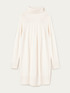 Angora blend knit dress with buttons image number 3
