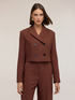 Blazer spencer con solapa de pico image number 0