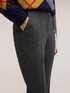 Pantalones acampanados en punto milano image number 3