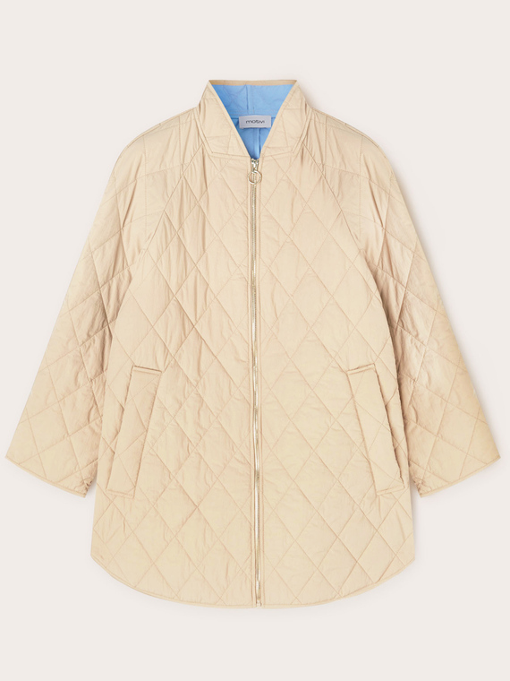 Quilted jacket with contrasting lining