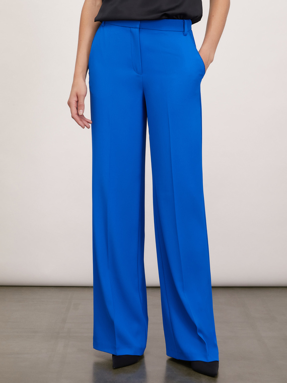 Motivi Pantaloni palazzo fluidi Donna, Bluette, Taglia 36