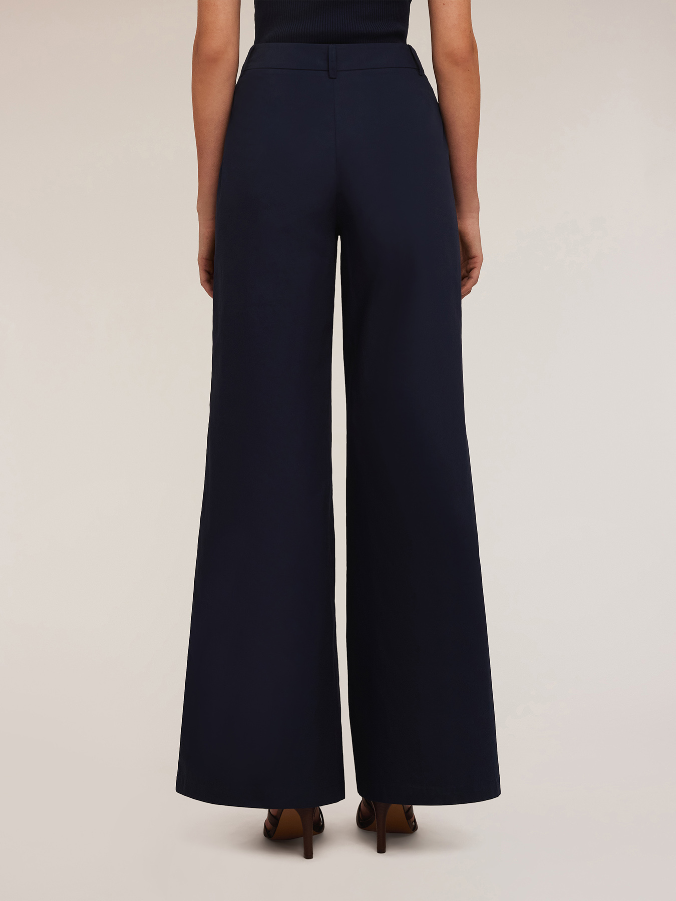 Pantaloni palazzo in cotone image number 1