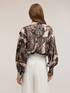 Blouse en popeline avec imprim&eacute; paisley image number 1