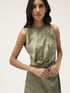 Vestido con drapeado de raso jacquard image number 2