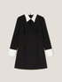 Structured dress with collar and cuffs image number 5
