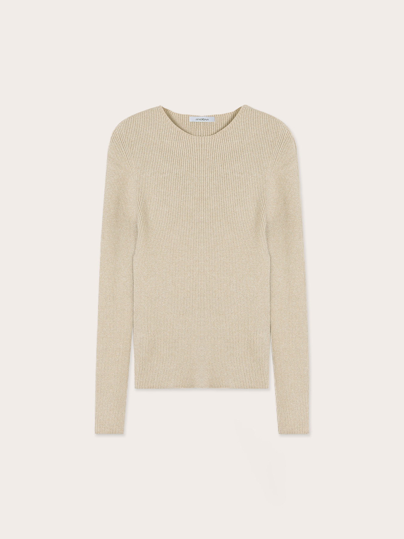 Ribbed fine lurex knitwear image number 4