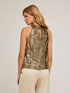 Full sequin halterneck top image number 1