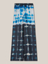 Wide-leg trousers with tie-dye pattern image number 3