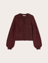 Cardigan en tricot lurex avec applications bijoux image number 4