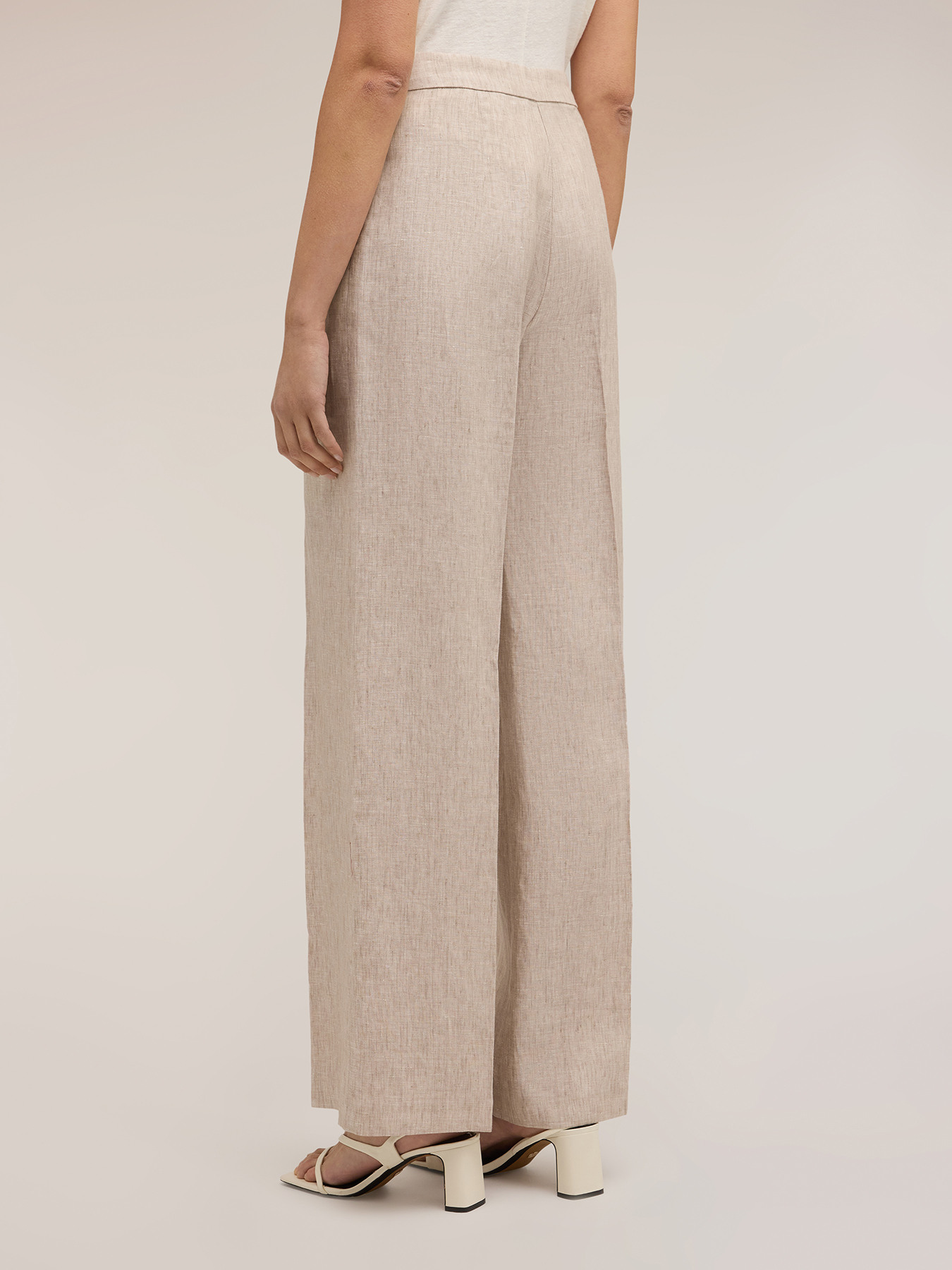 Linen palazzo pants image number 1