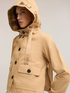 Parka scurtă din amestec de bumbac cu glugă image number 3