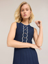 Flare dress in fine pleated knit image number 3