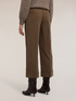Cropped gabardine trousers image number 1