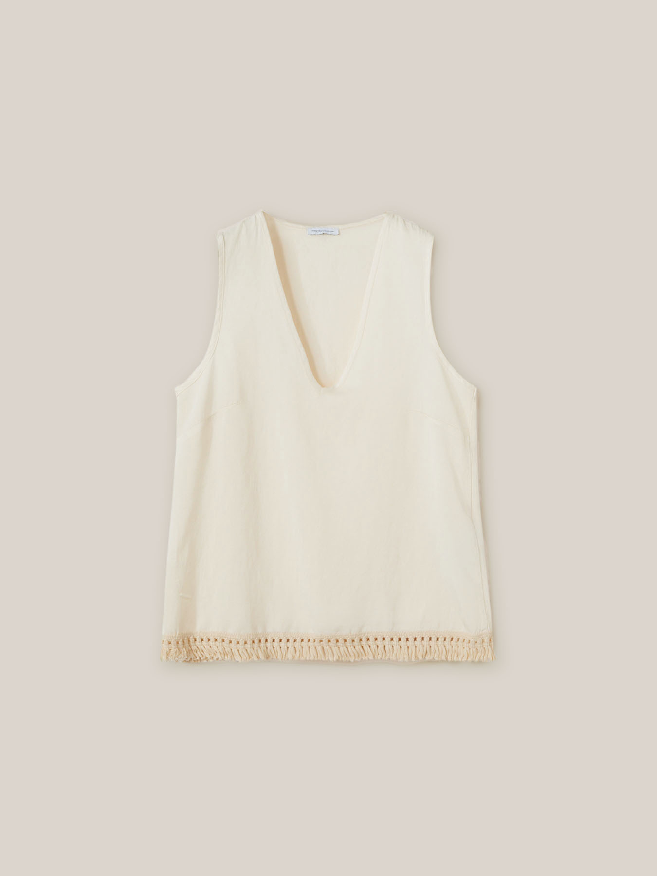 Tank top with tassels image number 3