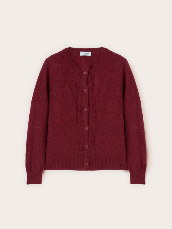100% cashmere knitted cardigan