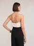 Satin top with floral print image number 1