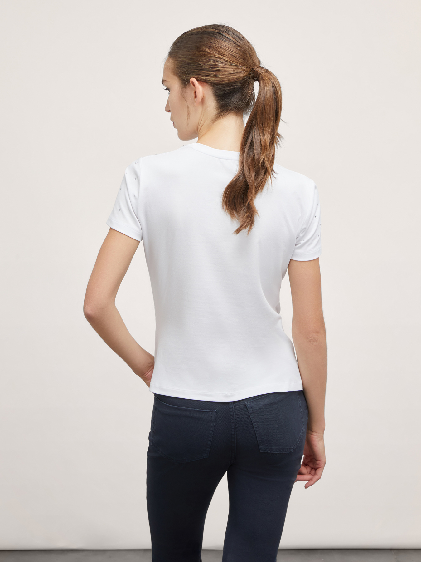 Full rhinestones T-shirt image number 1