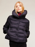 Lightweight short down jacket with knitted cuffs image number 0