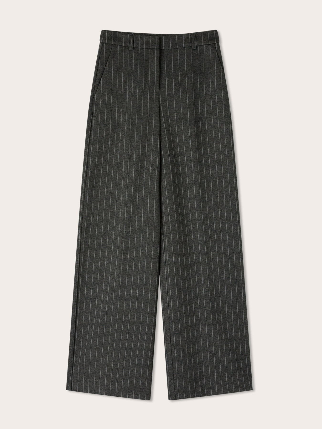 Pantalon palazzo ray&eacute; en point de Milan image number 4