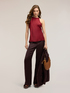 Satin top with back draping image number 2
